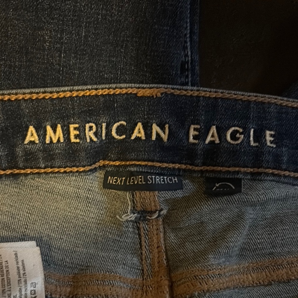 American Eagle Outfitters Blue Slim Straight Jeans